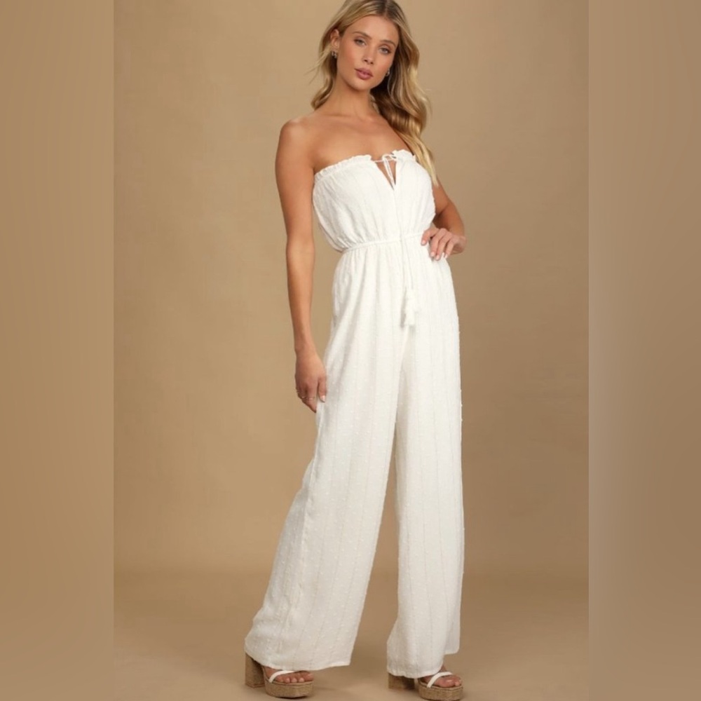 Lulu's Wild and Carefree Strapless Jumpsuit